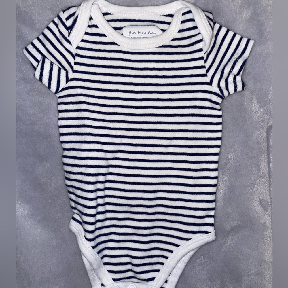 Striped First Impressions short sleeve